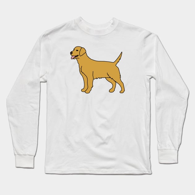 Golden Retriever Long Sleeve T-Shirt by Kelly Louise Art